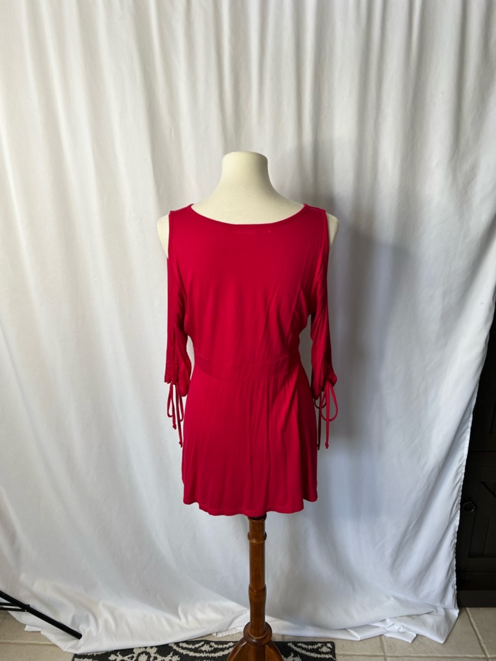 ❤️ Boston Proper Red Surplice Wrap Top | Size M ❤️ - Picture 6 of 12